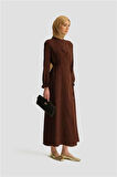 Armine Anvelop Elbise 25YH9230 Açık Kahve