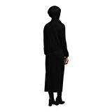 Asimetrik Kesim Çizgi Detaylı Etekli Takım 25YTD6119