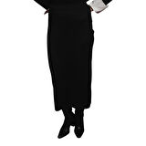 Asimetrik Kesim Çizgi Detaylı Etekli Takım 25YTD6119