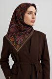 Armine Sura Saf İpek Eşarp 9421 Karışık Desen
