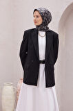 Geometrik Desen İpek Twill Eşarp 4211D01