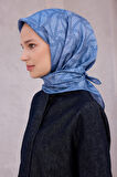 Geometrik Desen İpek Twill Eşarp 4221D01 82