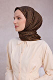 Çiçek Desen İpek Twill Eşarp 4208D01