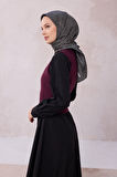 Çiçek Desen İpek Twill Eşarp 4203D01