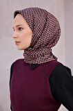 Çiçek Desen İpek Twill Eşarp 4203D01