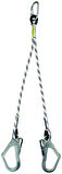 KARAM Kİ 231 ÇİFT KOL LANYARD STATİK HALATLI KARABİNALI BÜYÜK KANCALI