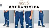 KOT PANTOLON YAN CEP - LACİVERT - L