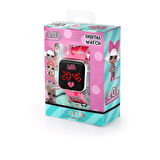 Miniflak LOL Surprise! Lisanslı LOL8001 Pembe-Siyah Square Led Çocuk Saati