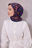 Etnik Desen Saf İpek Twill Eşarp 4222D01 57