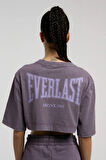Everlast Bronx 1910 Oversize Turuncu Crop Kadın Tişört TW0014