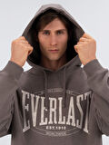 Everlast Authentic Boxing Oversize Koyu Vizon Erkek Kapüşonlu Sweatshirt