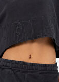 Everlast TW0089 333-Everlast Cool Relax Wmn Antrasit Bisiklet Yaka Rahat Düz Kadın Sweatshırt