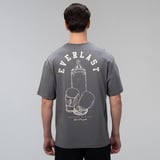 Everlast Graphic Collection Comfort Fit  Gri Erkek T-Shirt