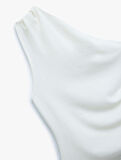 Asimetrik Drape Detaylı Tek Omuz Bluz