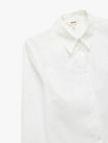 Pamuklu Düğmeli Uzun Kollu Basic Poplin Kadın Gömlek