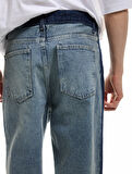 Normal Bel Pamuklu Cep Detaylı Bol Baggy Jean Pantolon