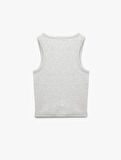 Bisiklet Yaka Kolsuz Slim Fit Basic Atlet
