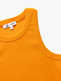 Halter Yaka Fitilli Slim Fit Crop Kadın Atlet