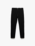 Normal Bel Cep Detaylı Slim Fit Chino Pantolon