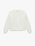 Üç İplik Şardonlu Uzun Kollu Bisiklet Yaka Basic Sweatshirt