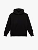 Üç İplik Uzun Kollu Kapüşonlu Basic Sweatshirt