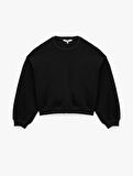 Regular Fit Üç İplik Uzun Kollu Bisiklet Yaka Basic Sweatshirt