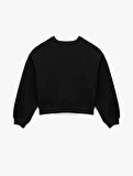 Regular Fit Üç İplik Uzun Kollu Bisiklet Yaka Basic Sweatshirt