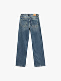 Pamuklu Düz Kesim Düz Paça Jean Pantolon - Straight Jeans