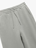 Şardonlu Cepli Beli Bağcıklı Rahat Kalıp Jogger Eşofman Altı