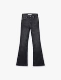 Dar Kesim Düğmeli Pamuklu İspanyol Paça Jean Pantolon - Flare Jeans