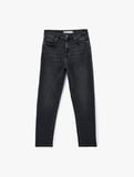 Düğmeli Cep Detaylı Pamuklu Slim Fit Mom Jean Pantolon - Mom Slim Jean