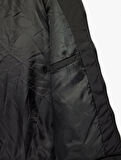Fermuarlı Cep Detaylı Slim Fit Dik Yaka Kolsuz Şişme Yelek