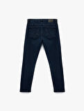 Normal Bel Pamuklu Slim Fit Jean Pantolon - Brad Jean
