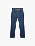 Cepli Straight Fit Düz Paça Jean Pantolon - Mark Straight Jeans