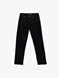 Normal Bel Pamuklu Straight Fit Jean Pantolon - Mark Jean