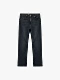 Normal Bel Pamuklu Straight Fit Jean Pantolon - Mark Jean