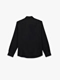 Slim Fit Uzun Kollu Düğmeli Klasik Yaka Gömlek