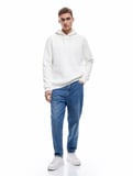 Şardonlu Uzun Kollu Basic Kapşonlu Sweatshirt