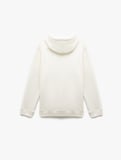 Şardonlu Uzun Kollu Basic Kapşonlu Sweatshirt