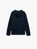 Şardonlu Uzun Kollu Basic Kapşonlu Sweatshirt