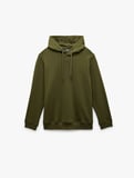 Şardonlu Uzun Kollu Basic Kapşonlu Sweatshirt