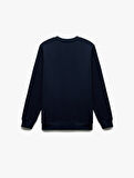 Pamuklu Uzun Kollu Bisiklet Yaka Erkek Basic Sweatshirt