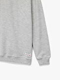 Uzun Kollu Basic Yarım Fermuarlı Dik Yaka Sweatshirt
