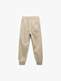 Pamuklu Beli Bağcıklı Basic Jogger Pantolon