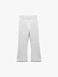 Beli Lastikli Şardonlu Basic İspanyol Paça Pantolon