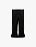 Beli Lastikli Şardonlu Basic İspanyol Paça Pantolon