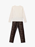 Pamuklu Baskı Detaylı Pijama Takımı