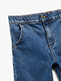 Pamuklu Relax Fit Denim Pantolon