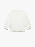 Şardonlu Uzun Kollu Bisiklet Yaka Fiyonklu Sweatshirt