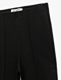 Yüksek Bel Basic İspanyol Paça Pantolon